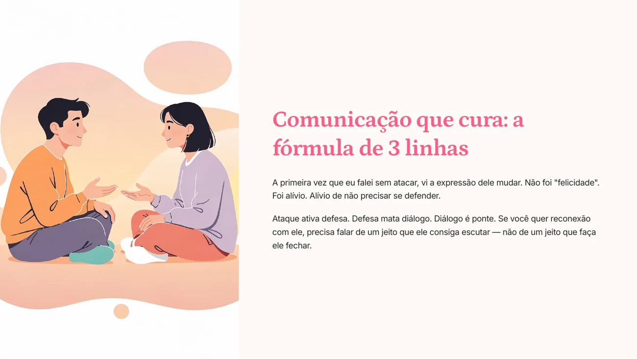 Página do eBook sobre comunicação que cura